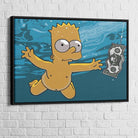 Tableau Bart Simpson Nirvana - Montableaudeco