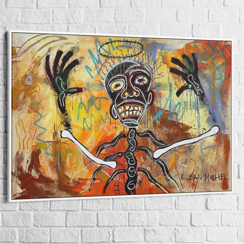 Tableau Basquiat AM NIGHT TIME 1981 - Montableaudeco