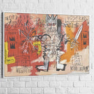 Tableau Basquiat Warrior Graffiti - Montableaudeco