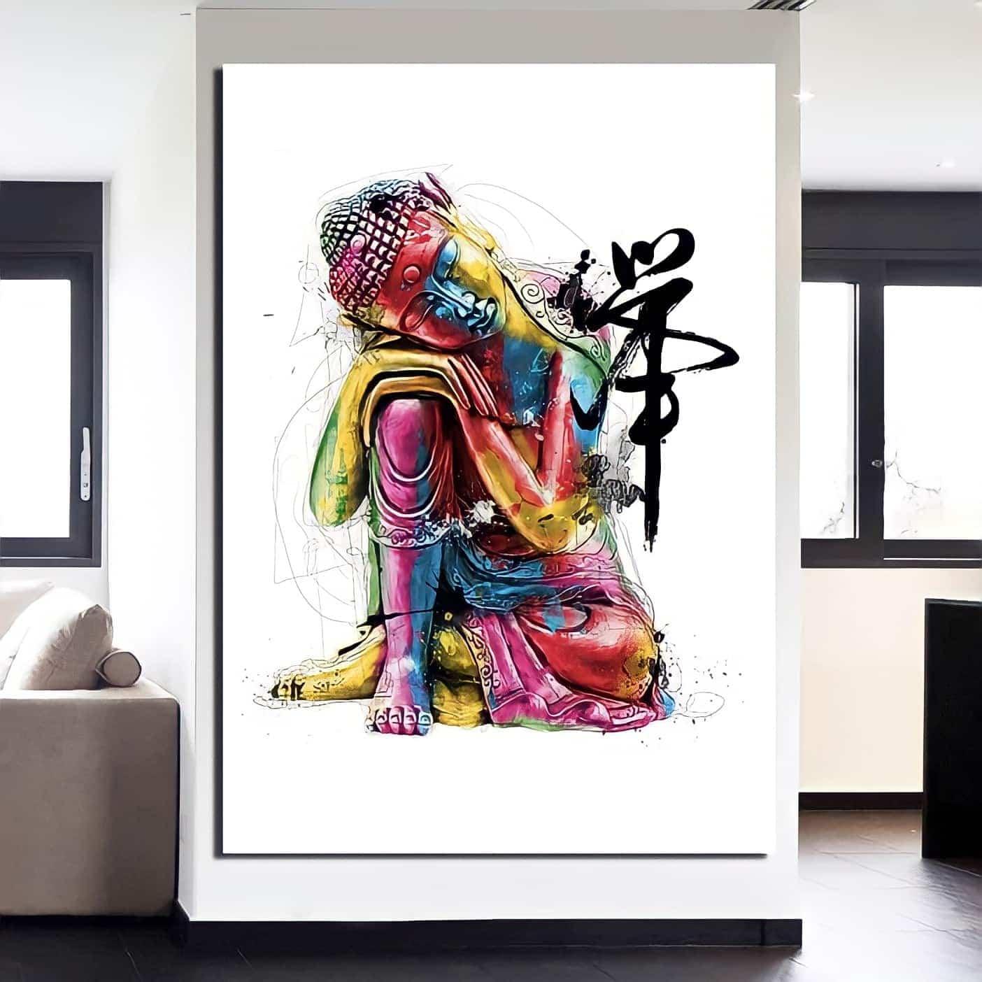 Tableau Bouddha Coloré - Montableaudeco