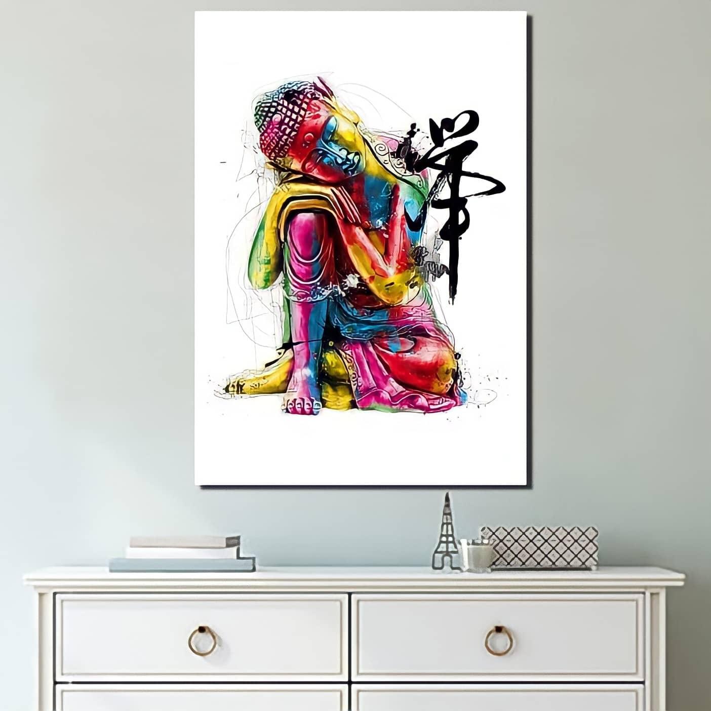Tableau Bouddha Coloré - Montableaudeco
