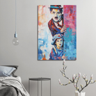 Tableau Charlie Chaplin et Le Kid - Montableaudeco