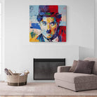 Tableau Moderne Charlie Chaplin Le Portrait - Montableaudeco