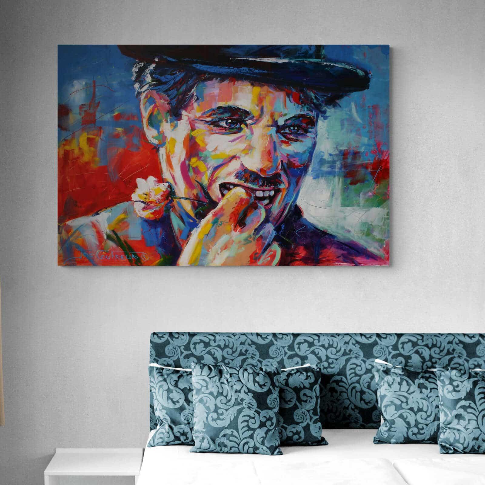 Tableau Charlie Chaplin SuperStar - Montableaudeco