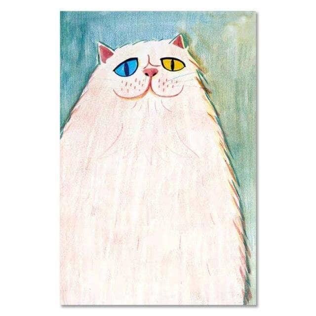 Tableau Chat Coloré | Déco Original | Offre de Bienvenue -20% e