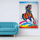 Tableau Cheval Pop Art - Montableaudeco