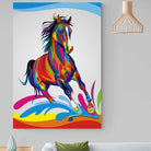 Tableau Cheval Pop Art - Montableaudeco