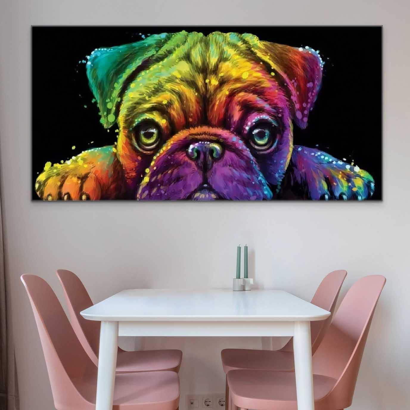 Tableau Chiot Pop Art - Montableaudeco