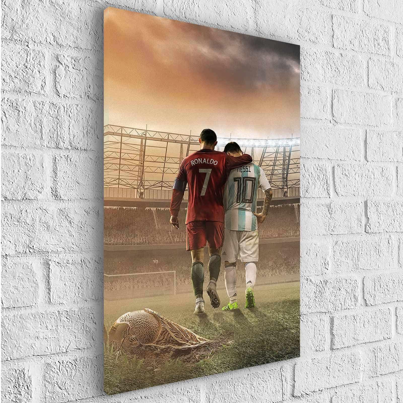 Tableau CR7 et Lionel Messi - Montableaudeco