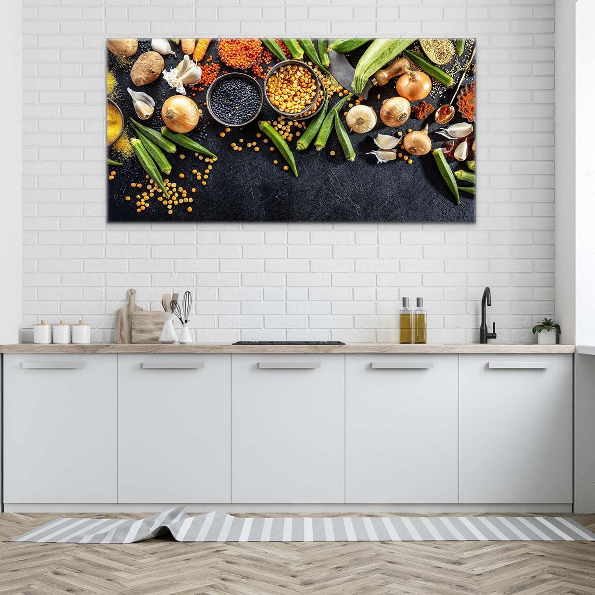 Tableau Cuisine Légumes et Épices - Montableaudeco