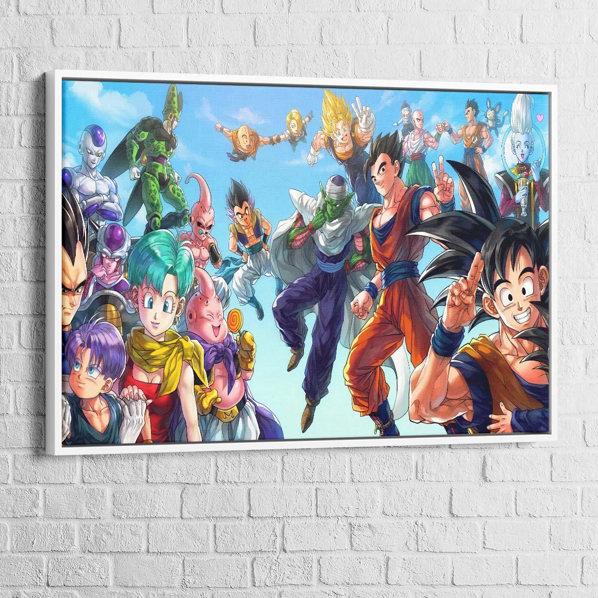 Tableau Dragon Ball En Famille - Montableaudeco