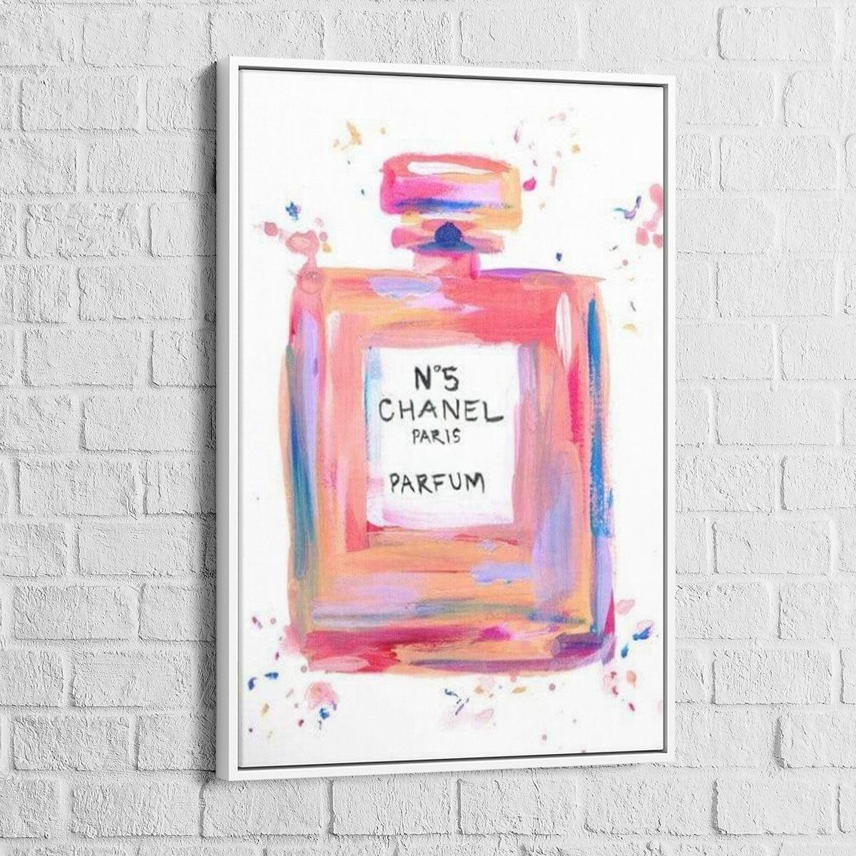 Tableau Fashion Coco Chanel N°5 Aquarelle - Montableaudeco