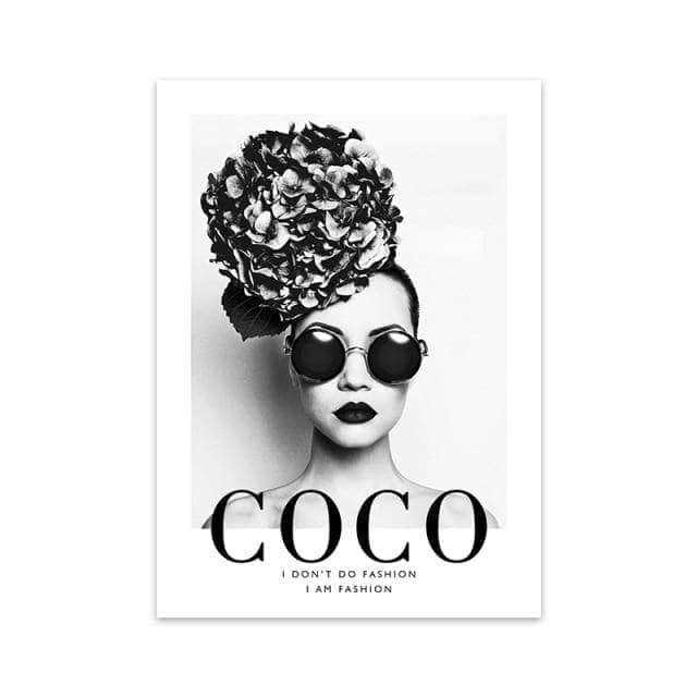 Affiche Fashion Coco Prada Collection 17 Pièces - Montableaudeco