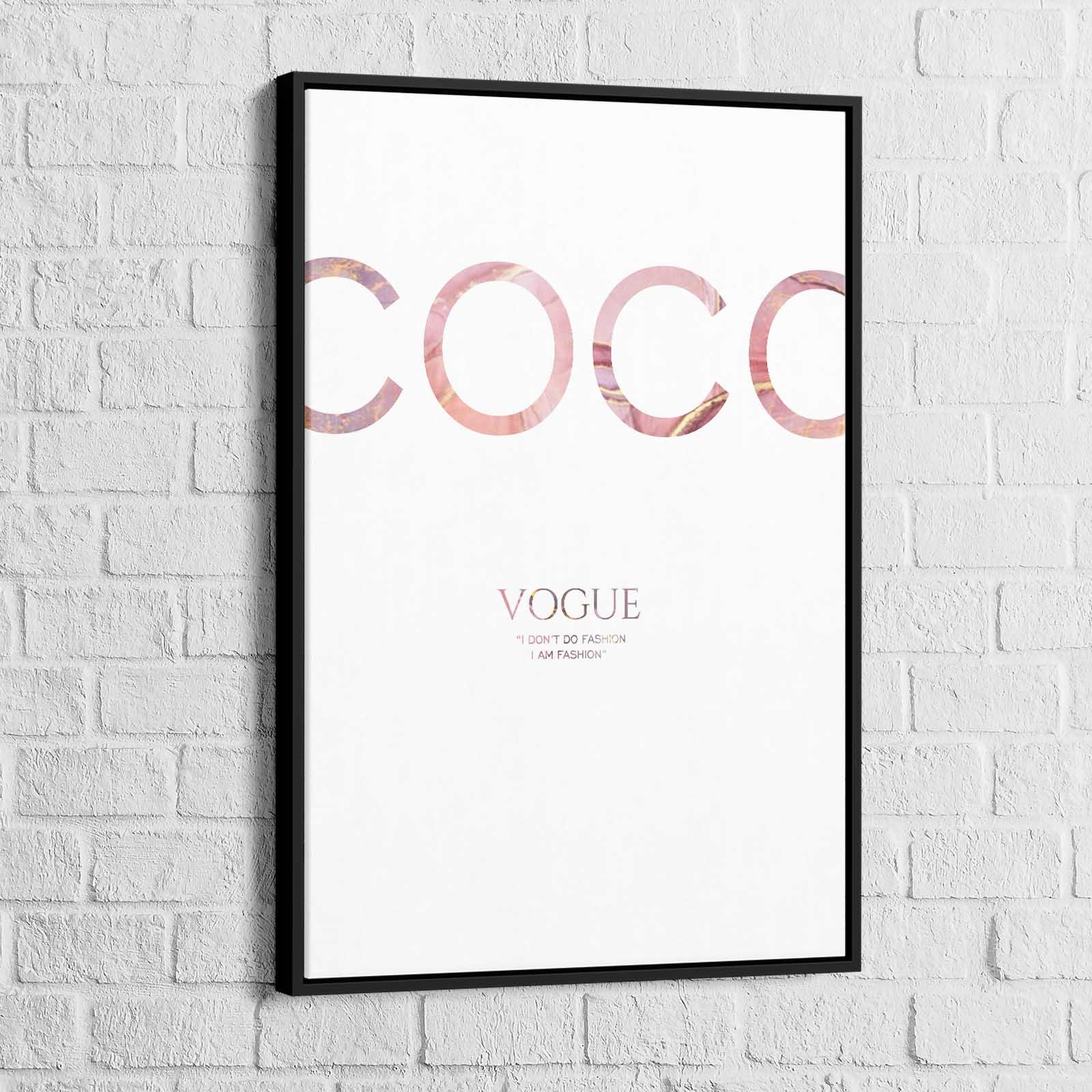 Tableau Fashion Prada et Coco Chanel - Montableaudeco