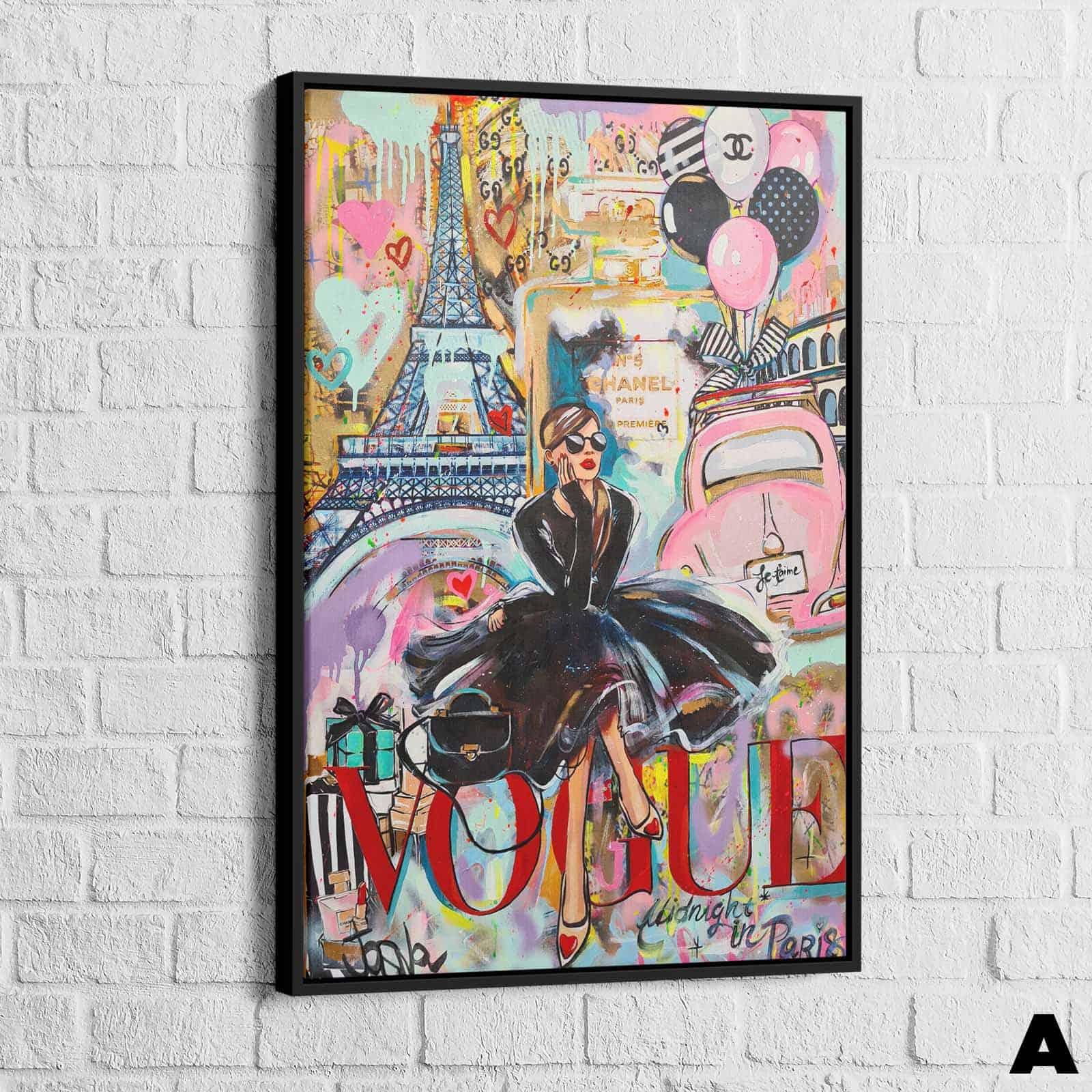 Tableau Fashion Vogue Rétro 3 Pièces - Montableaudeco