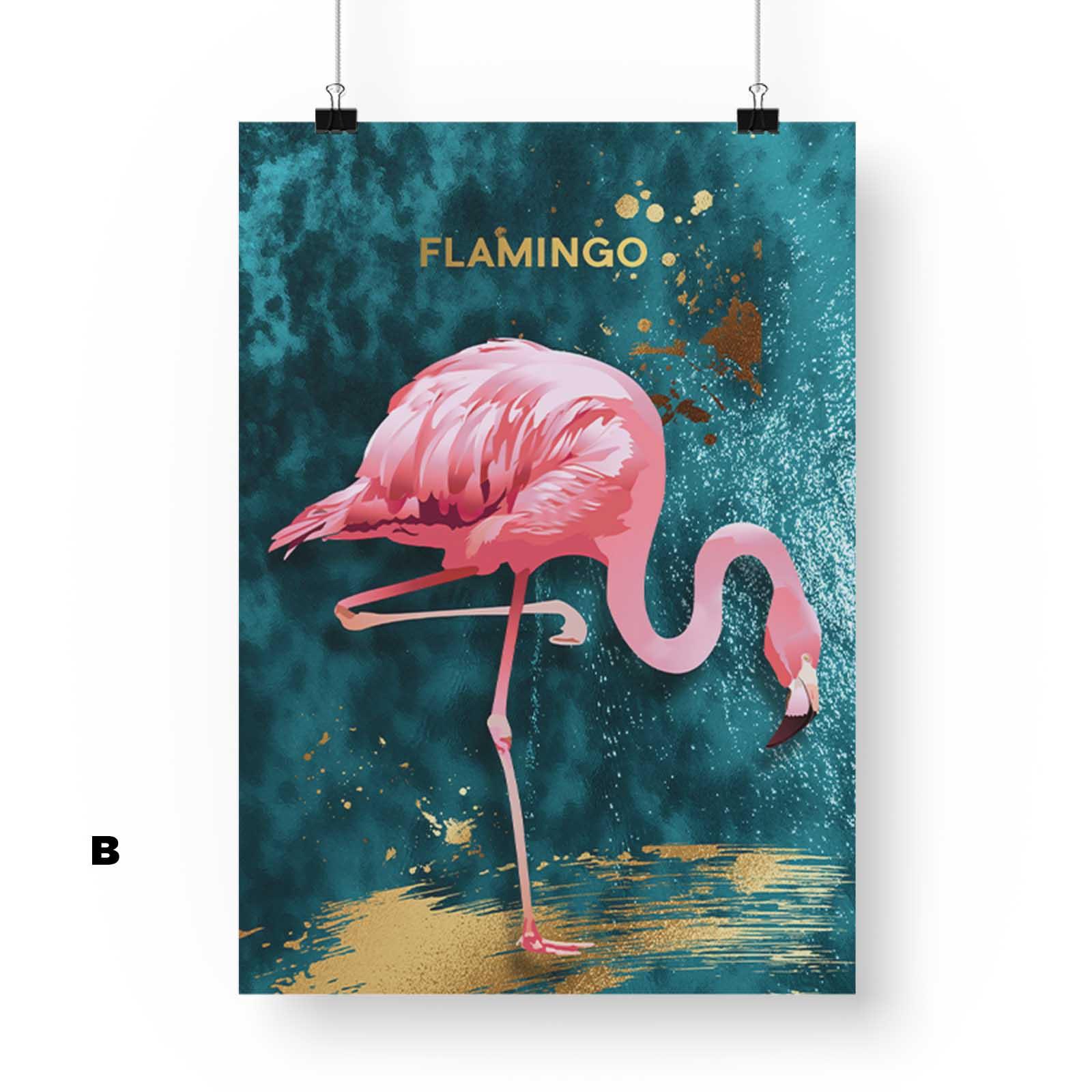 Tableau Flamant Rose Ensemble 3 Pièces - Montableaudeco