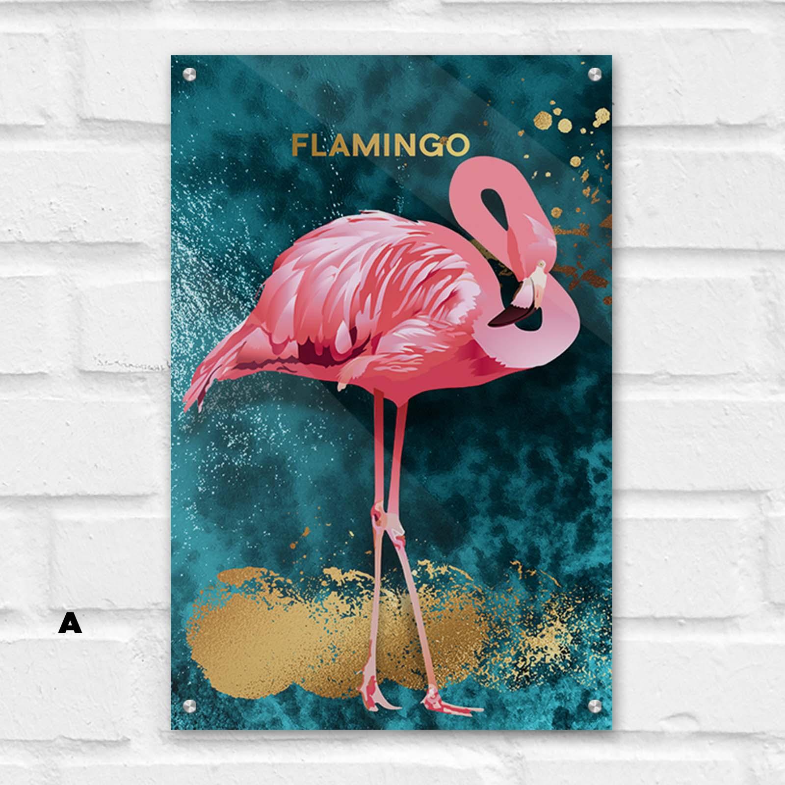 Tableau Flamant Rose Ensemble 3 Pièces - Montableaudeco