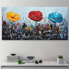 Tableau Fleur Les 3 Coquelicots - Montableaudeco