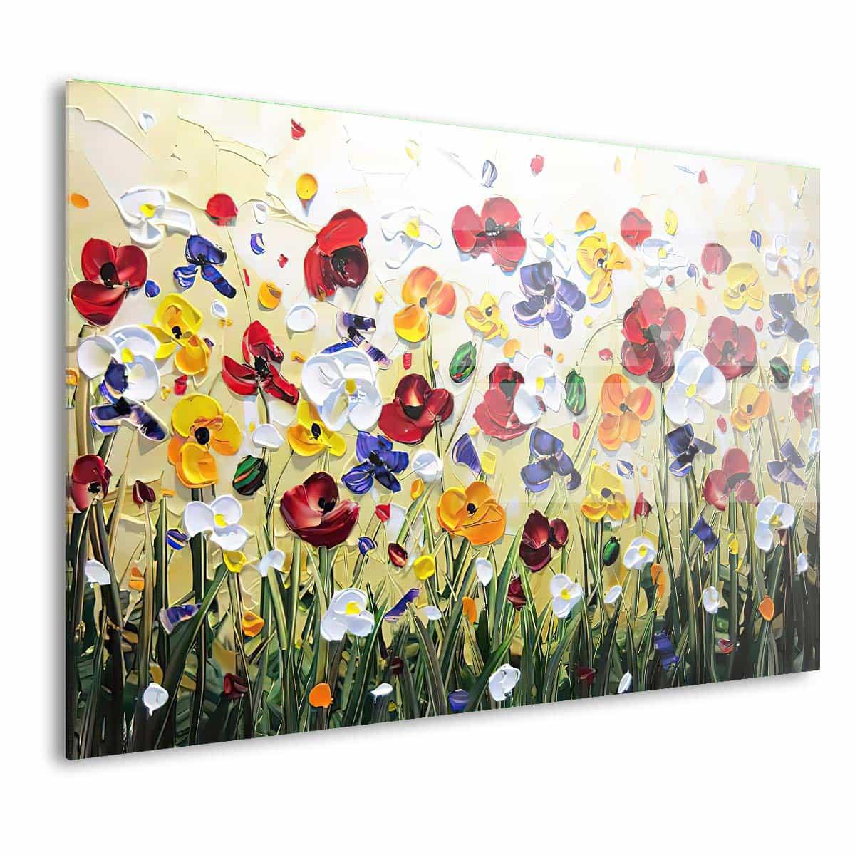 Tableau Fleur Un Champ de Fleurs - Montableaudeco