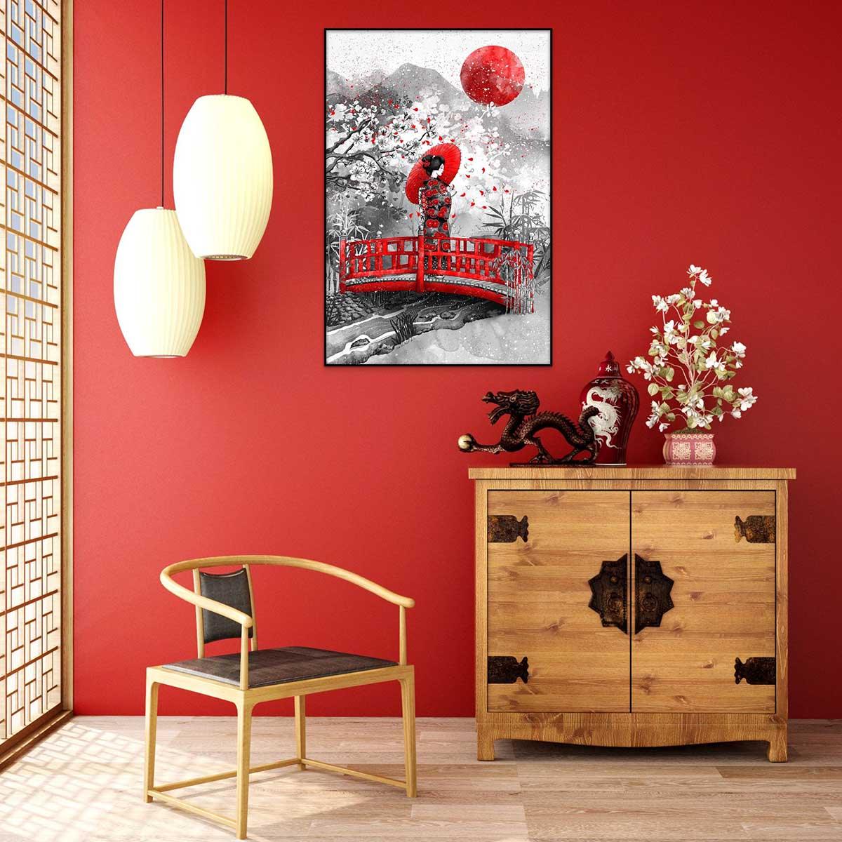 Tableau Japonais Geisha - Montableaudeco