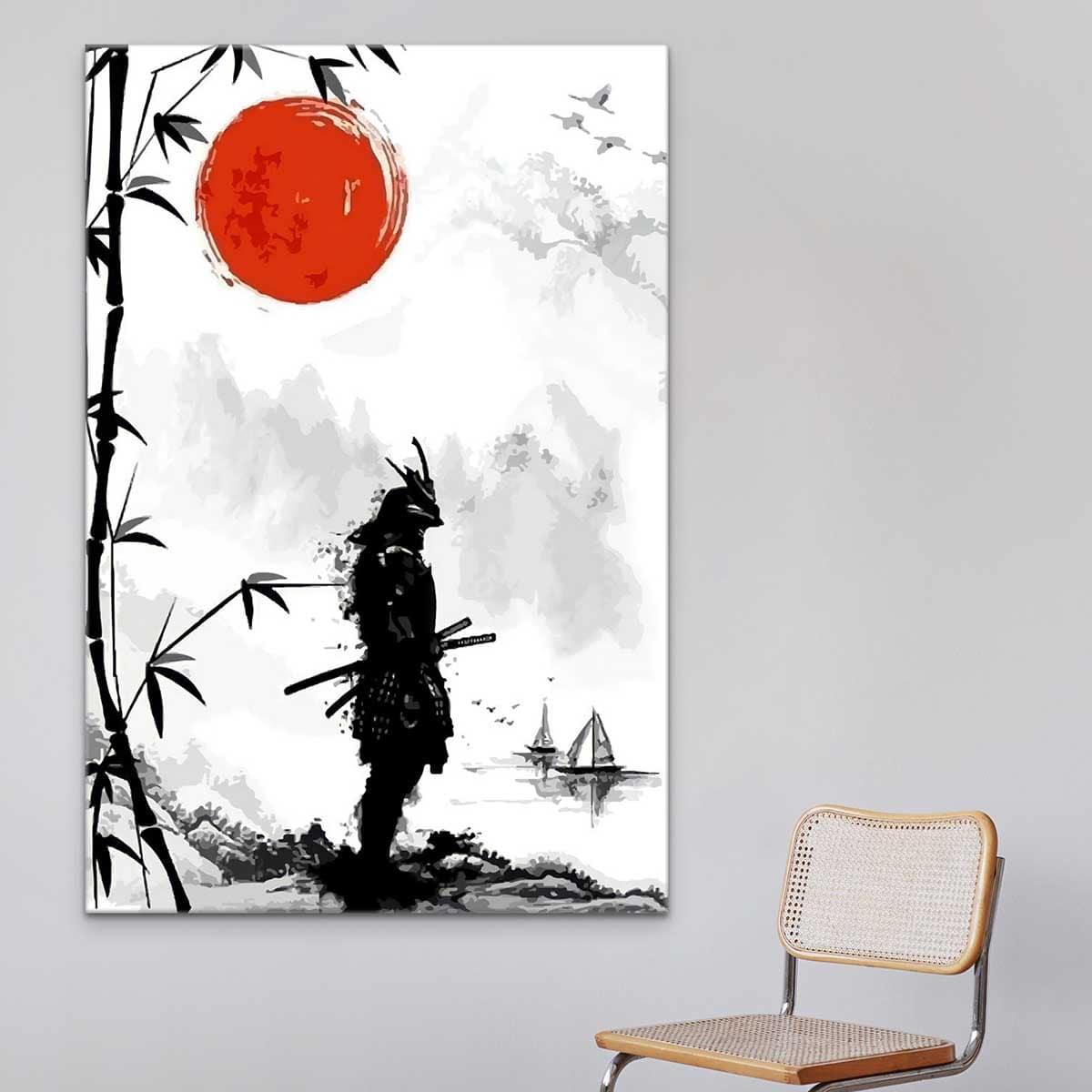 Tableau Japonais Le Samouraï - Montableaudeco