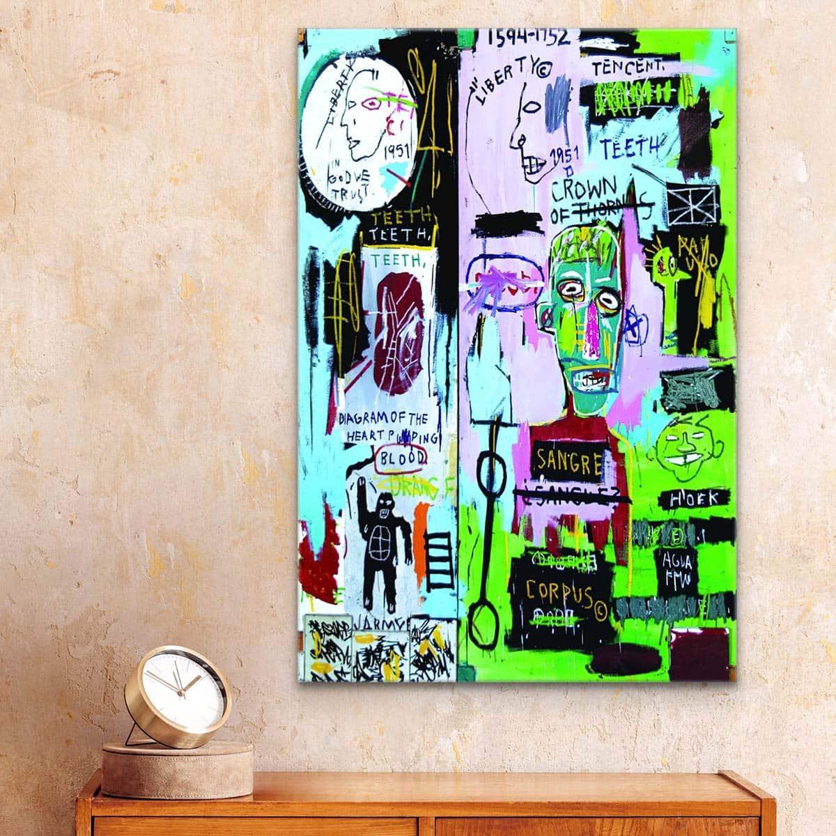 Tableau Jean Michel Basquiat In Italia - Montableaudeco