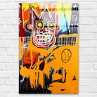 Tableau Jean Michel Basquiat Orange Sports Figure - Montableaudeco