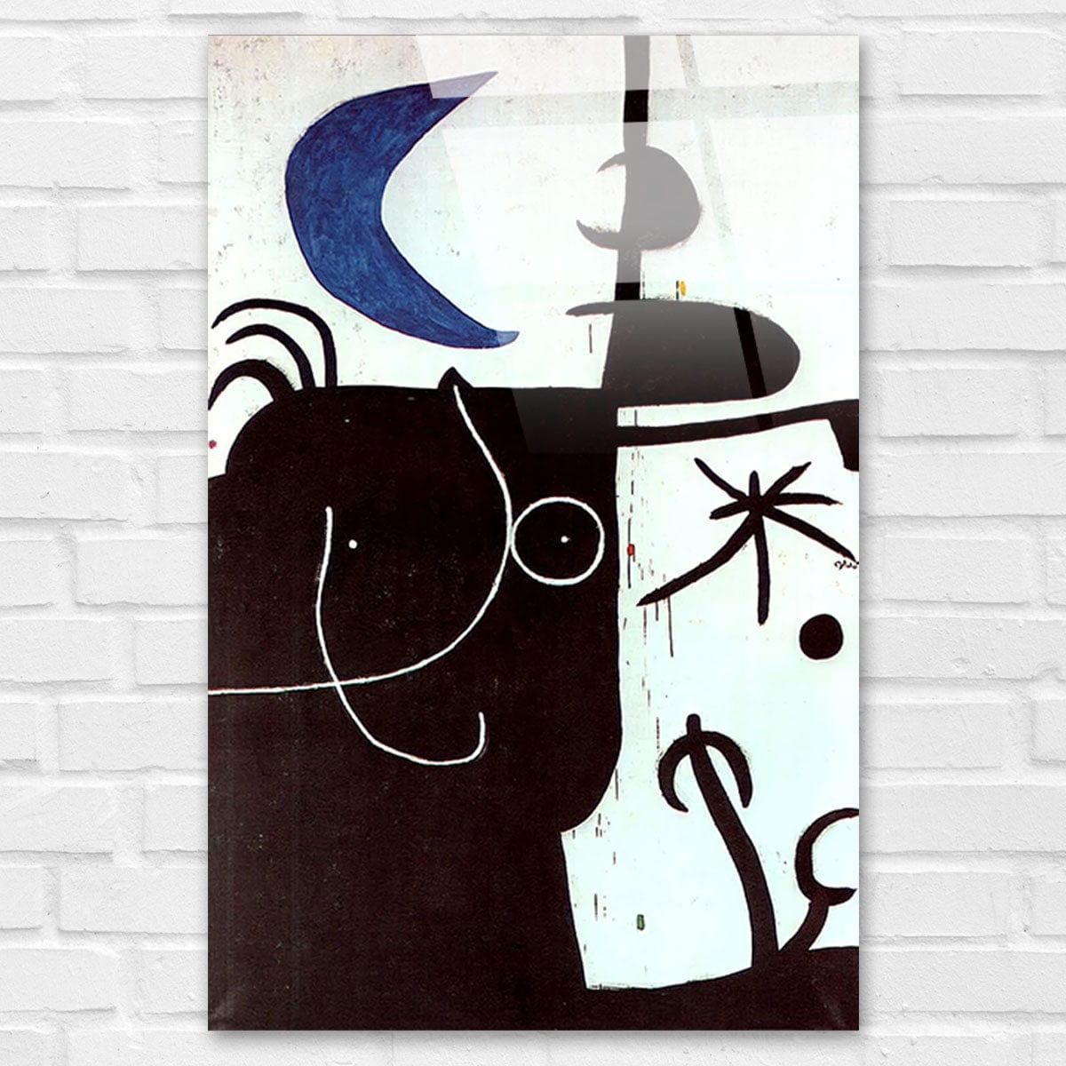 Tableau Joan Miro Femme devant la lune - Montableaudeco