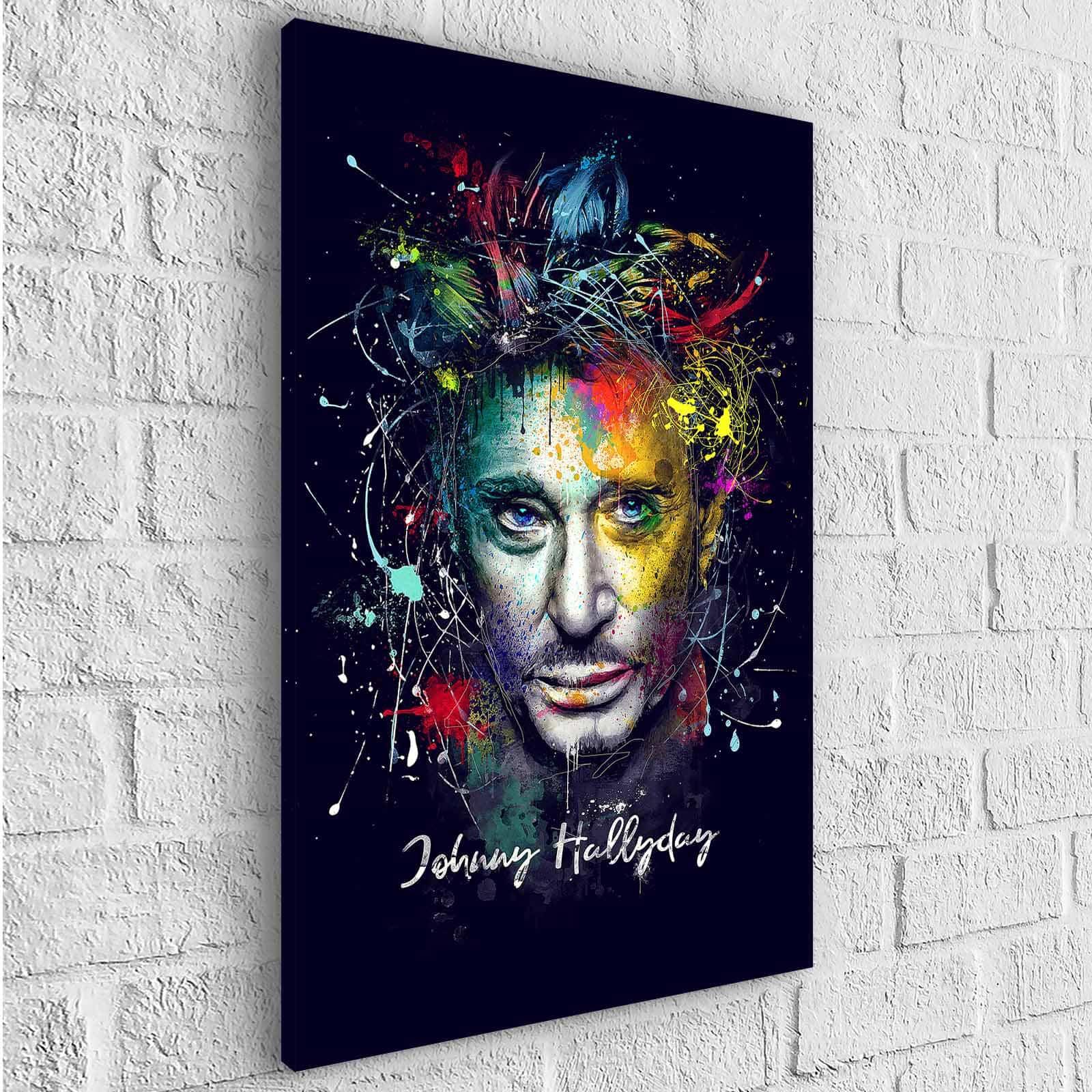 Tableau Johnny Hallyday Artwork - Montableaudeco