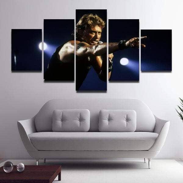 Tableau Johnny Hallyday L'idole des Jeunes - Montableaudeco