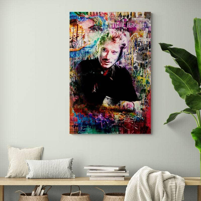 Tableau Johnny Hallyday Pop art - Montableaudeco