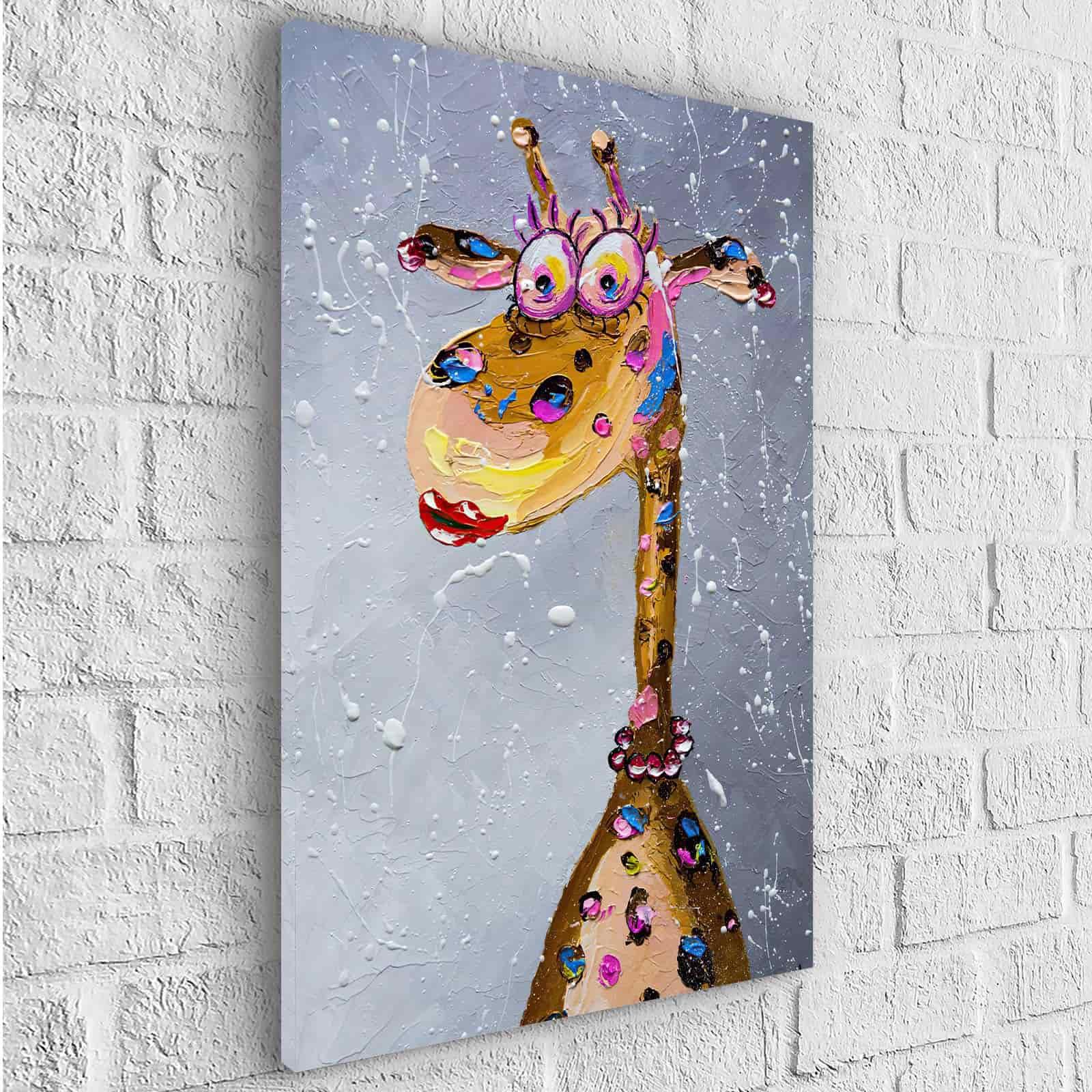 Tableau Les Jolies Girafes - Montableaudeco