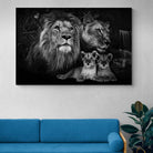 Tableau Lion En Famille - Montableaudeco