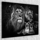 Tableau Lion En Famille - Montableaudeco