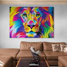 Tableau Lion Pop Art Portrait - Montableaudeco