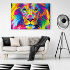 Tableau Lion Pop Art Portrait - Montableaudeco