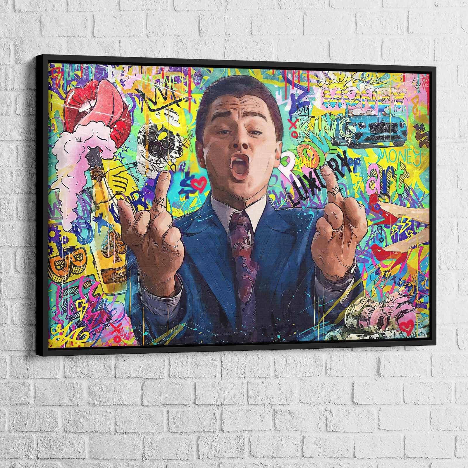 Tableau Loup de Wall Street - Montableaudeco