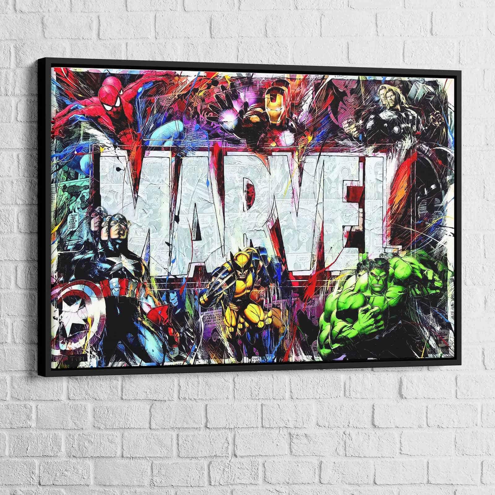 Tableau Marvel Héros and Co - Montableaudeco