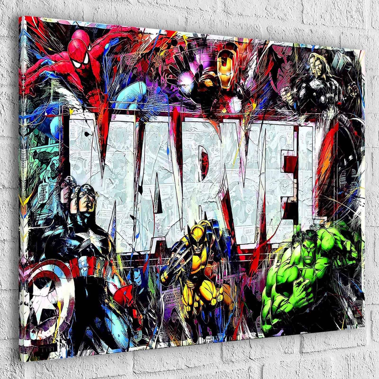 Tableau Marvel Héros and Co - Montableaudeco