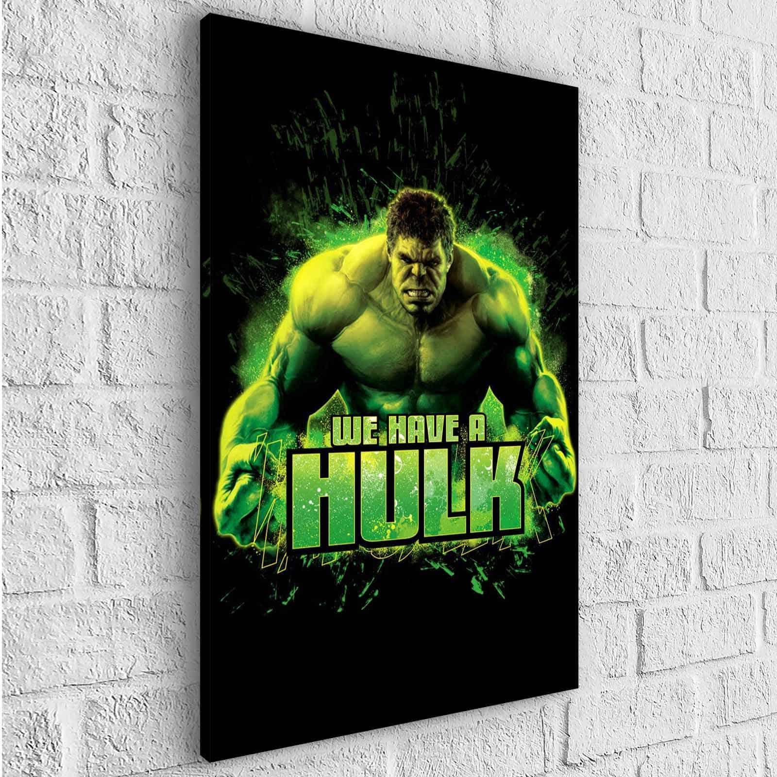 Tableau Marvel Hulk We Have - Montableaudeco