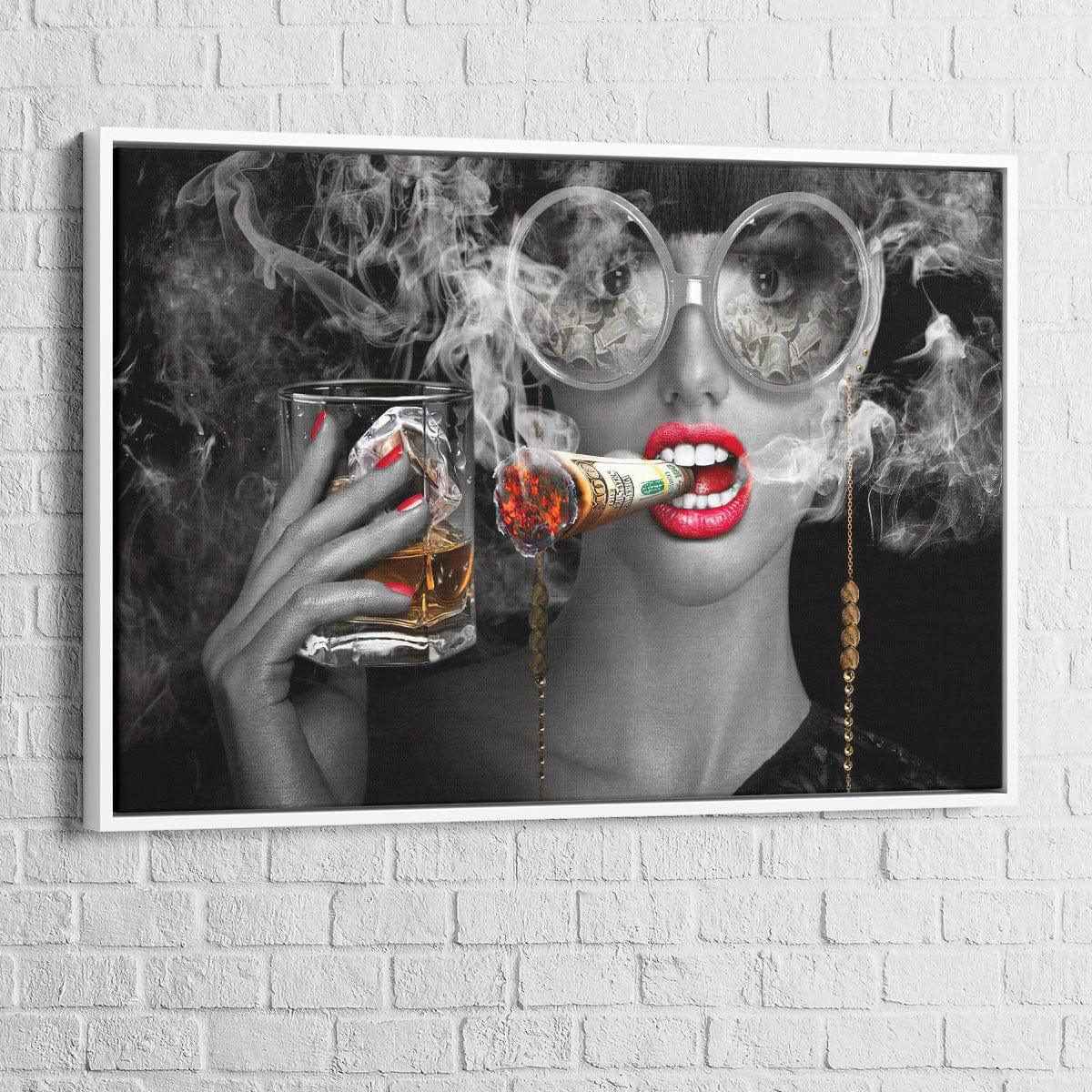 Tableau Mode Miss Drink and Smoke - Montableaudeco