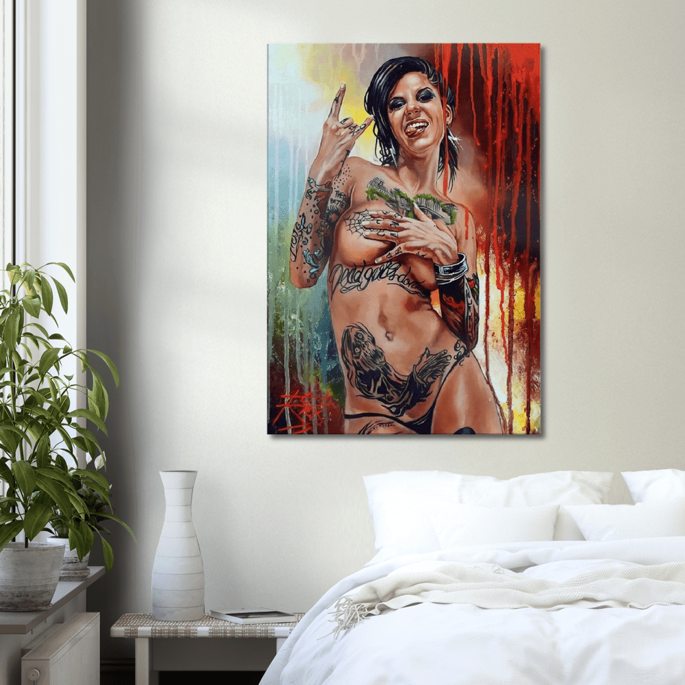 Tableau Moderne La Femme Tatoo Sexy - Montableaudeco