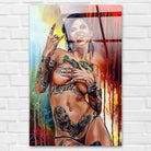 Tableau Moderne La Femme Tatoo Sexy - Montableaudeco