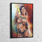 Tableau Moderne La Femme Tatoo Sexy - Montableaudeco