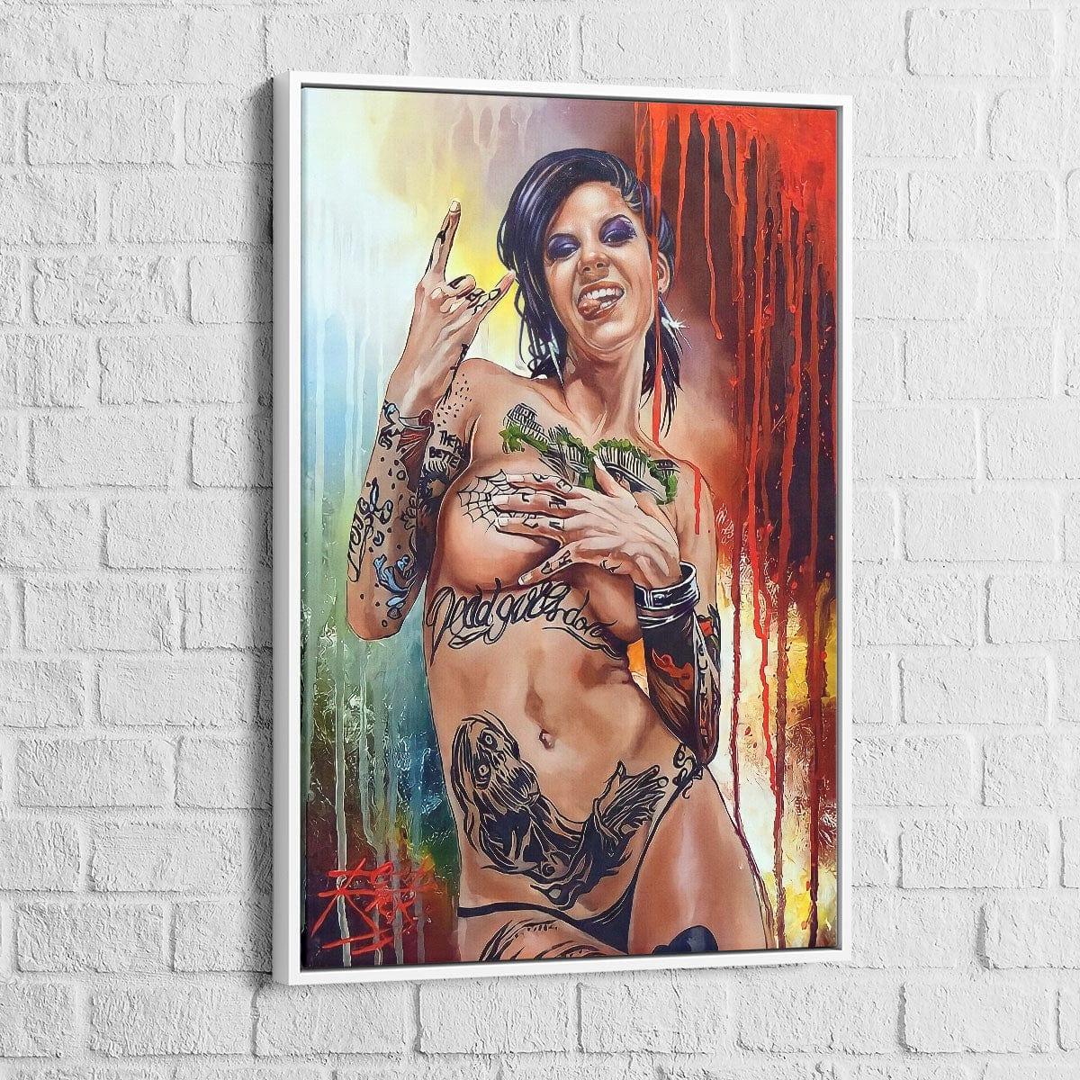 Tableau Moderne La Femme Tatoo Sexy - Montableaudeco