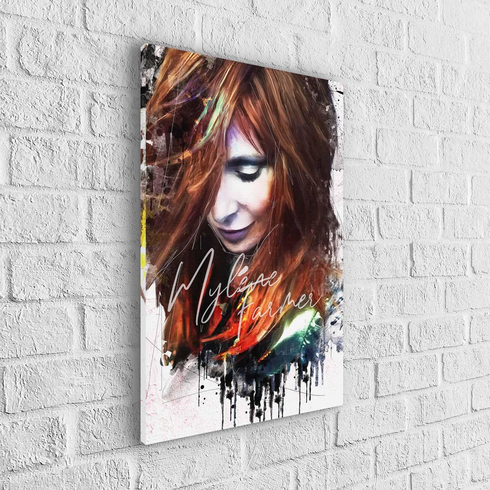 Tableau Mylène Farmer Besoin d'amour - Montableaudeco