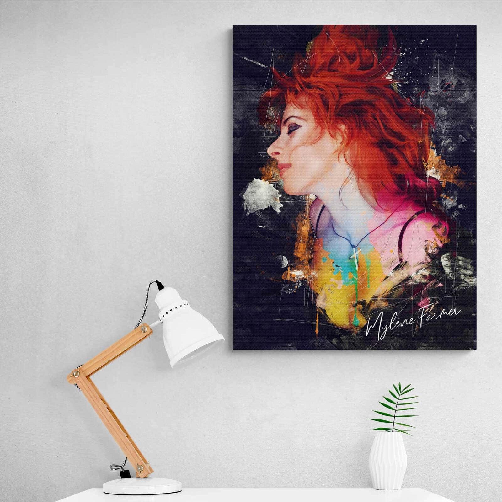 Tableau Mylène Farmer J'ai rêvé qu'on pouvait s'aimer - Montableaudeco