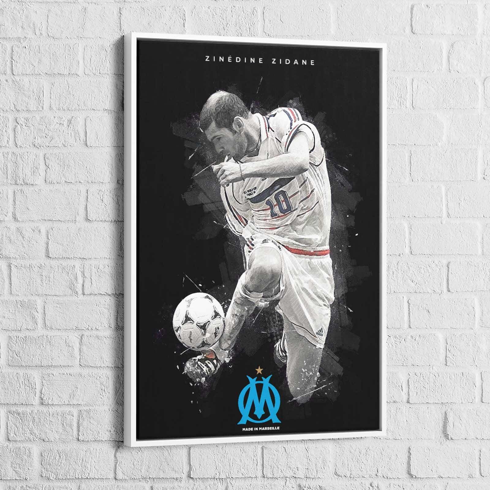 Tableau Olympique de Marseille Zidane - Montableaudeco