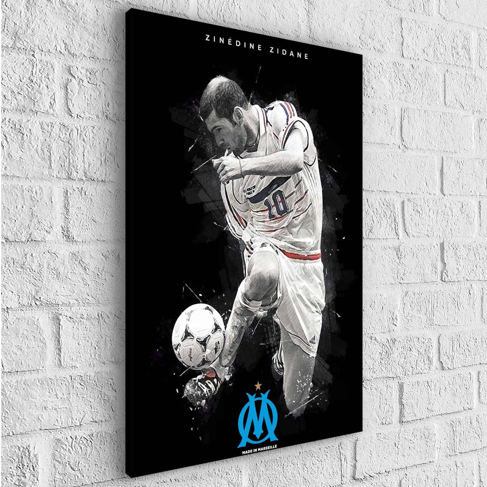 Tableau Olympique de Marseille Zidane - Montableaudeco