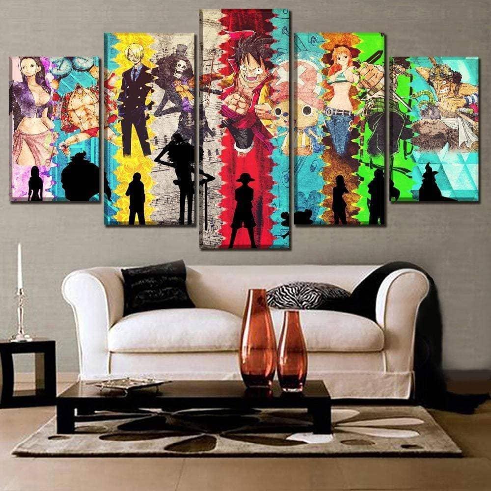 Tableau One Piece 5 Panneaux - Montableaudeco